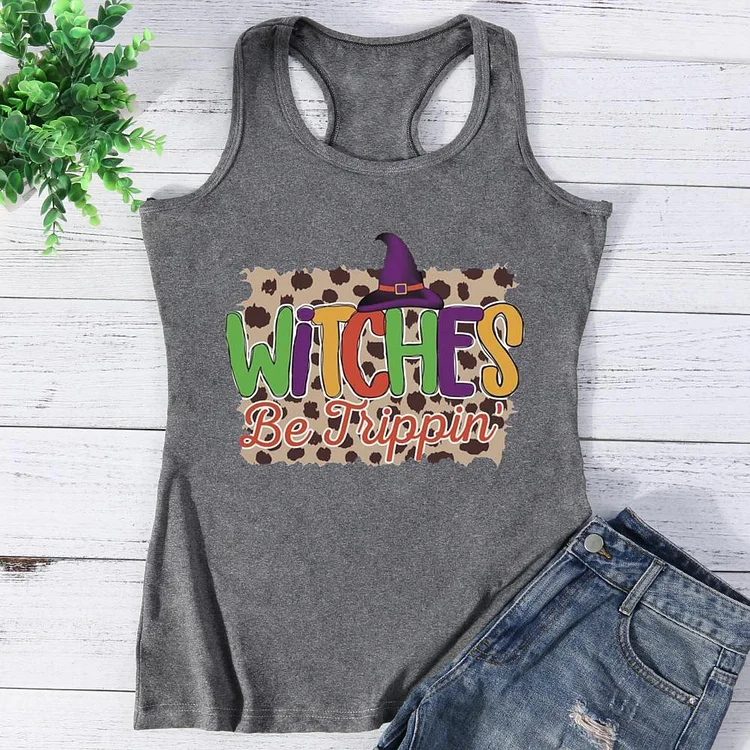 Witches be trippin Halloween Vest Top-Annaletters