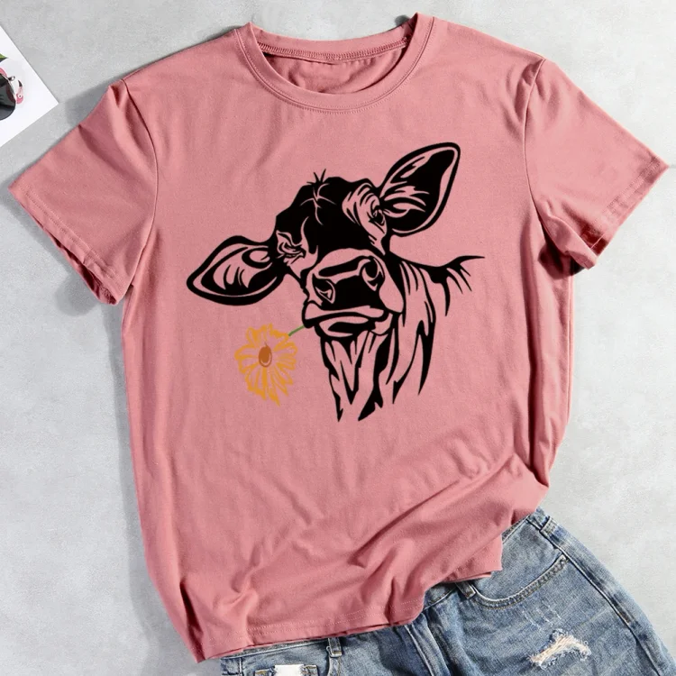 ANB -  Cow and Chicken T-shirt Tee -03952