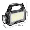 Solar Camping Lantern Long Range Portable Lantern Lamp Waterproof (Black)