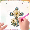 6Pcs Acryl Kreuz - 5d DIY Handwerk Aufkleber Magnet