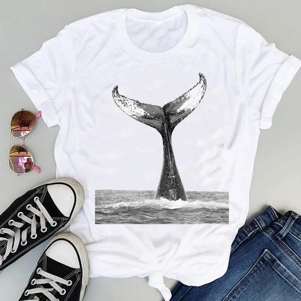 Women Cartoon Watercolor Paw Pet Dog Cute Fashion Print Graphic Summer Short Sleeve Female Clothes Tops Tees Tshirt T-Shirt