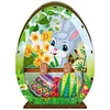 (US Local)3D Wooden Easter Egg Rabbit Special Shaped Diamond Painting Lamp Desk Decor Kits