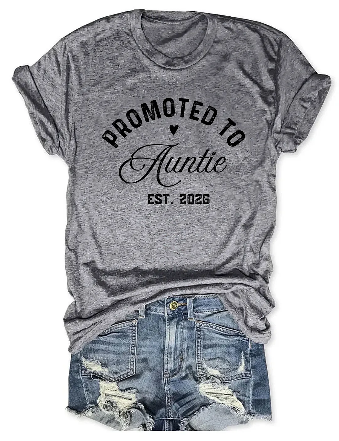 Promoted To Auntie T-shirt