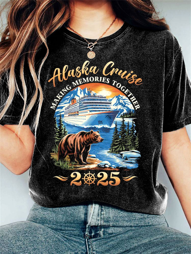 Comstylish Women's Alaska Ecology Print T-shirt