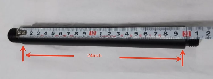 customized 24‑inch round shower arm