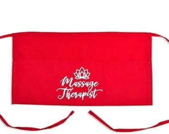 pornhint Pornhint Massage therapist apron, Massage therapy oil holder, customized waist apron with pockets, masseuse supply organizer, spa apron, half apron