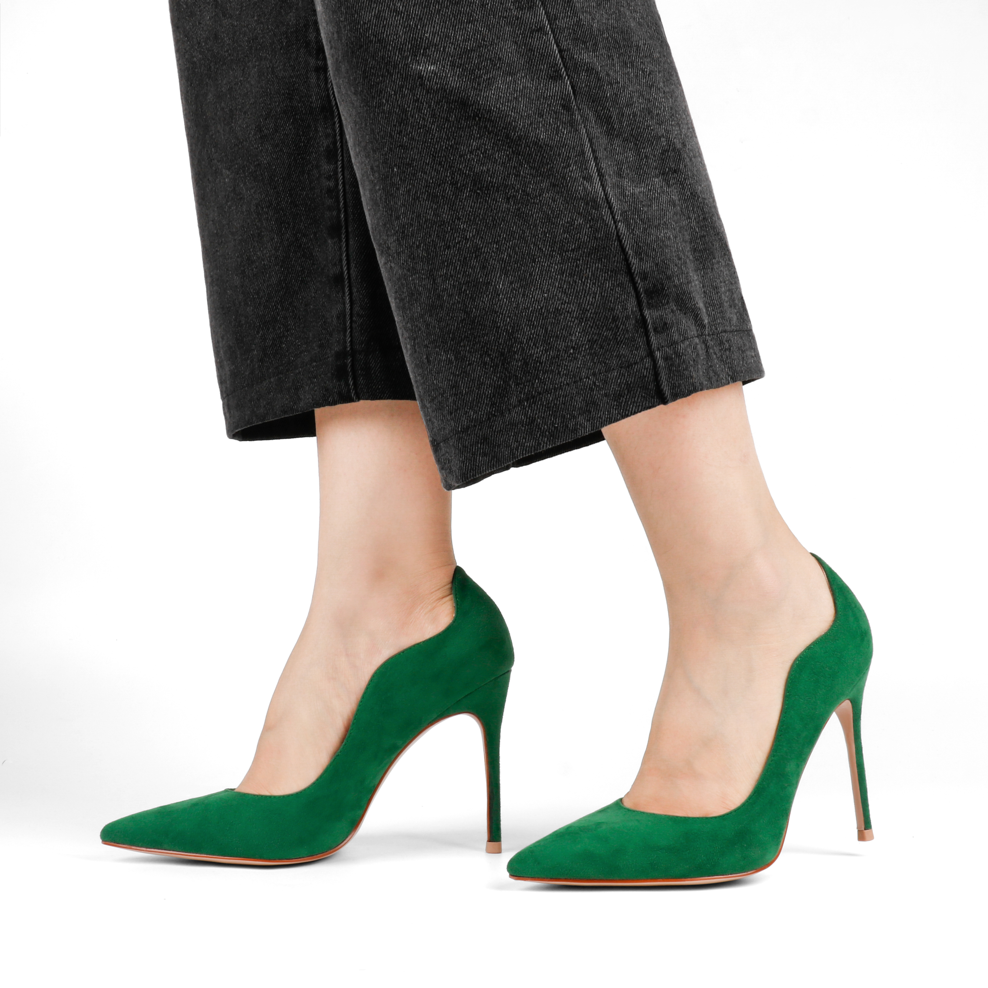 100mm Women's Party Wedding Classic Pumps Fashion Edge Design High Heels Stilettos-MERUMOTE