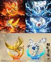 1/20 Scale World Zukan Ho-Oh & Lugia - Pokemon Resin Statue - Wonder Studio