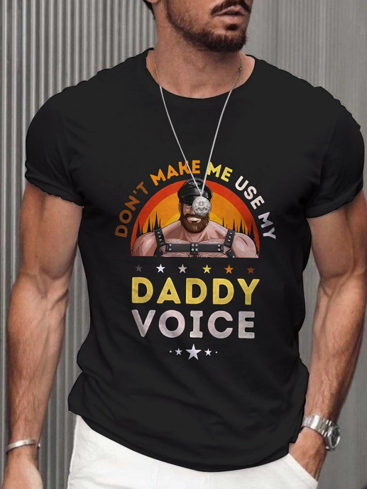 BrosWear Men's Gay Leather Daddy Bear T-Shirt