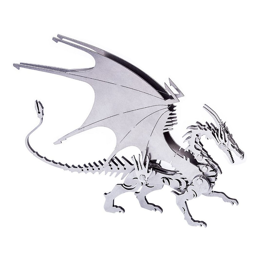 DIY 3D Metal Ice Dragon Puzzle Model Assembly  Dinosaur Crafts,okpuzzle,3dpuzzle,puzzle shop,puzzle store