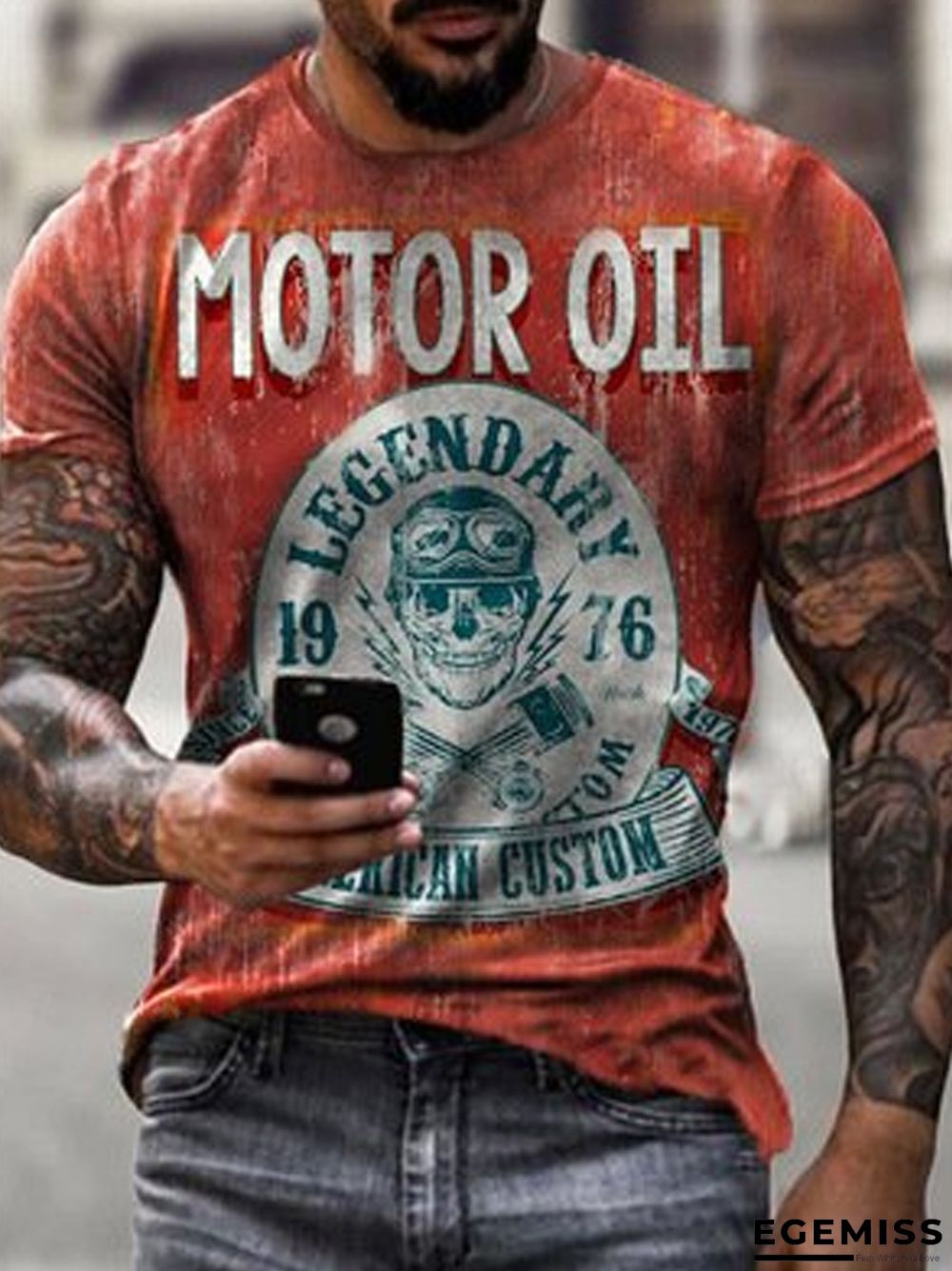 3D Personalized Printing Fashion Trend Boys Lightweight Breathable Short Sleeve T-shirt | EGEMISS