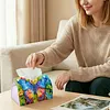 Blue Butterfly DIY PULeather Diamond Painting Tissue Box for Adults Beginners Decorative Diamond Art Paper Storage Holder for Living Room Bedroom Bathroom Table Decor