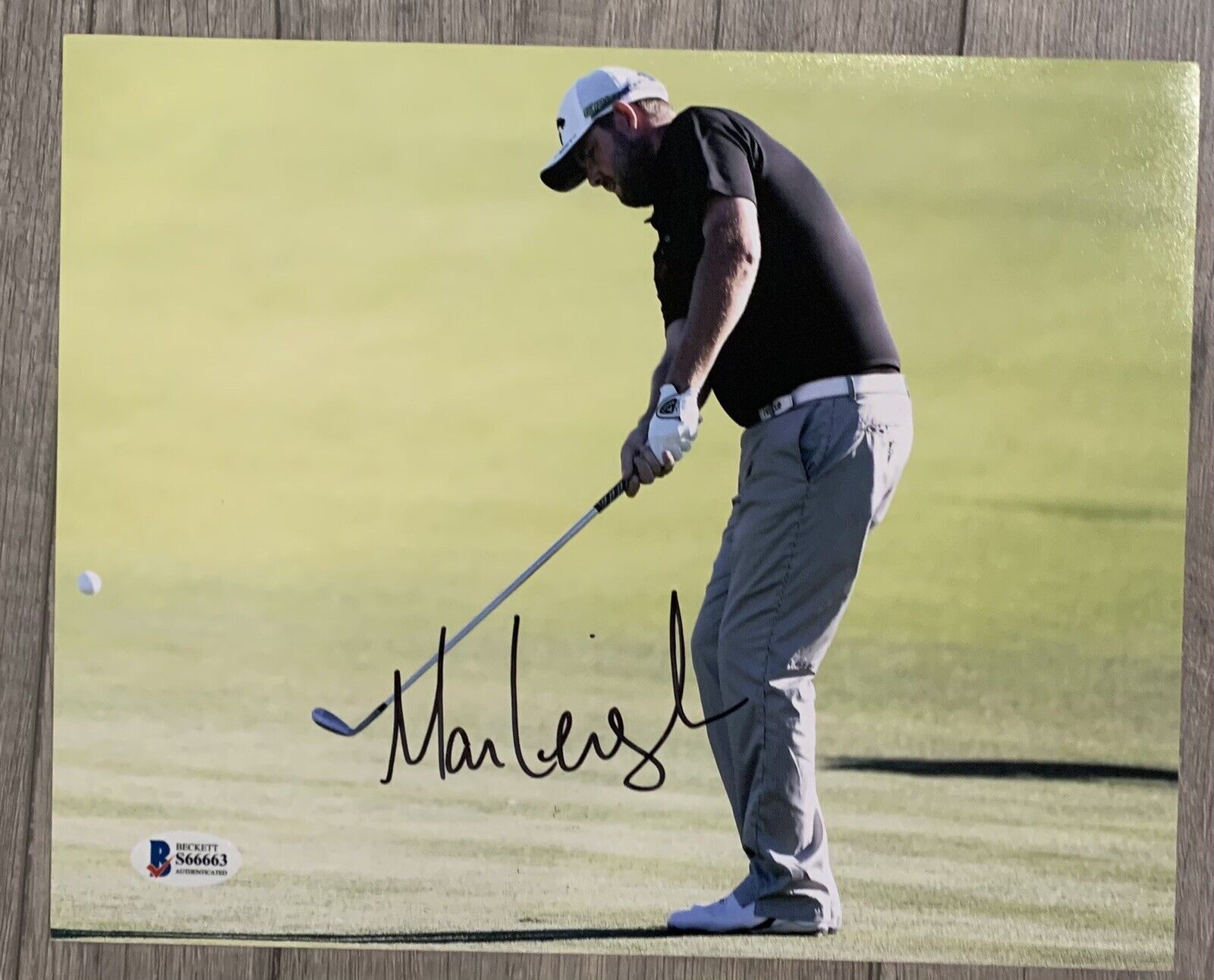 marc lieshman autographed 8 x 10 Photo Poster painting beckett bas coa golf