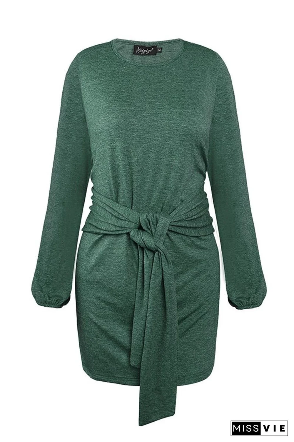 New Mini Dress With Belt(3 Colors)