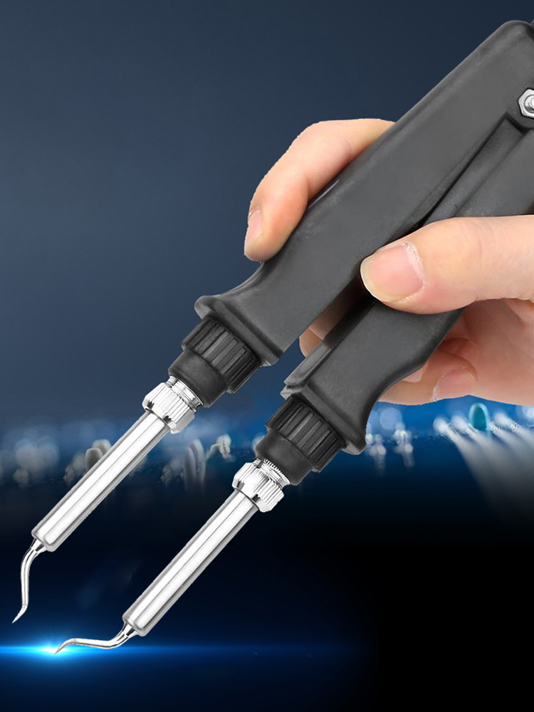 

60W 902 ESD SMD Double Electric Soldering Iron Welder Tweezer Handle Clip, 501 Original
