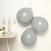 10 Pack | 18" Matte Pastel Silver Helium or Air Latex Party Balloons