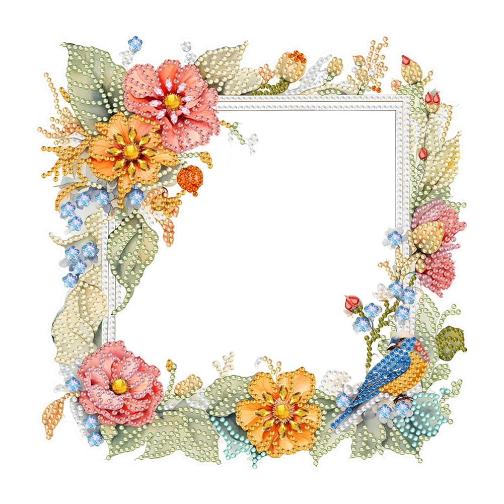 DIY Flower Bird Diamond Painting Picture Frame Kit Photo Frame Bedroom Table Decor