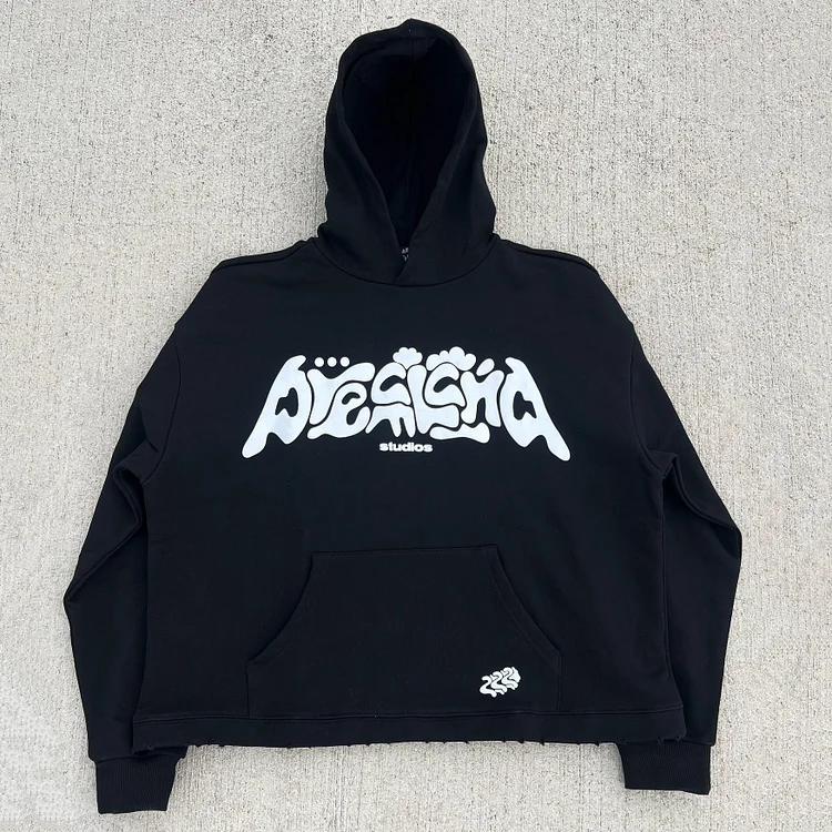 Retro All Dreams Come True Graphic Print Side Pockets Hoodie