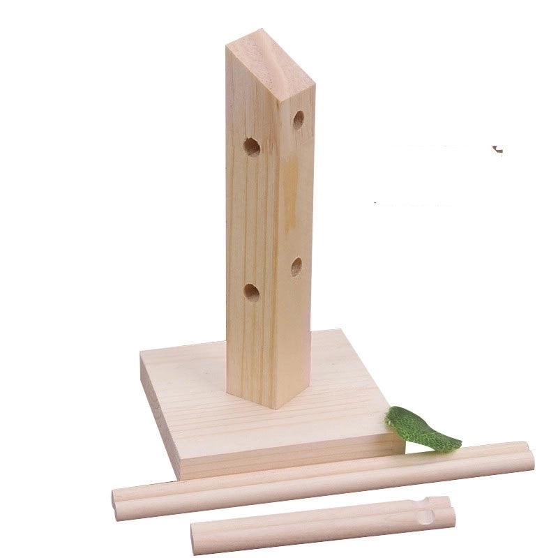 Minimalist Solid Color Solid Wood Patchwork Jewelry Rack