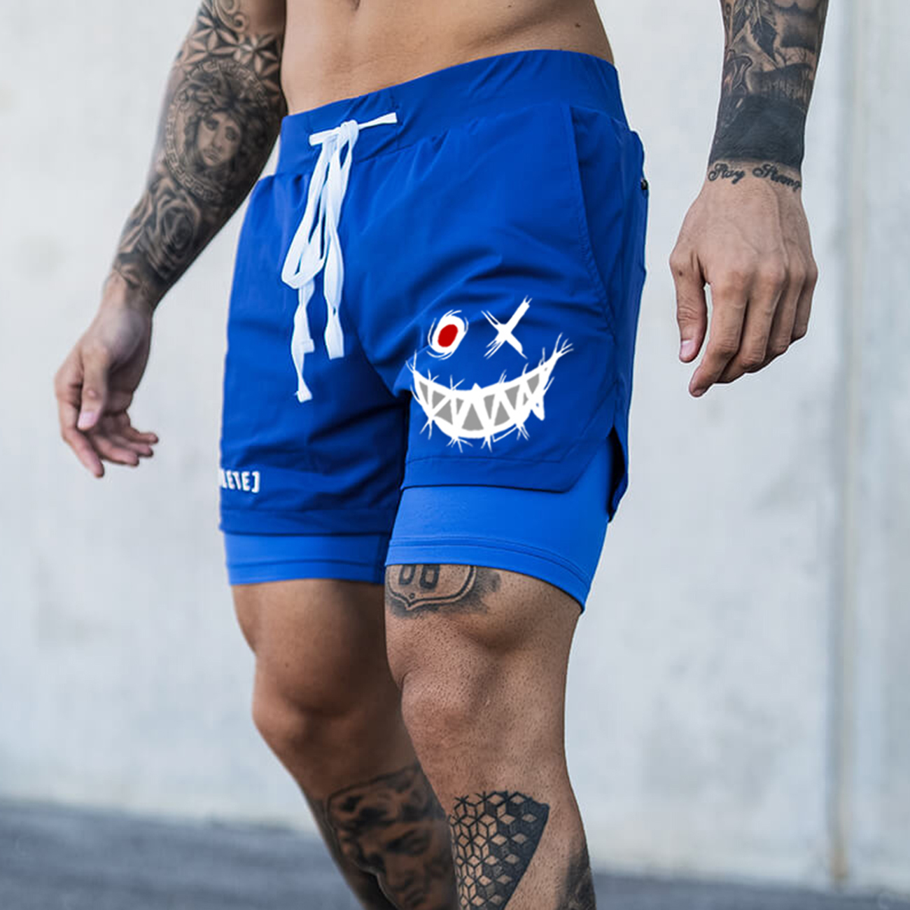 Men's Smiley Shorts Performance Shorts