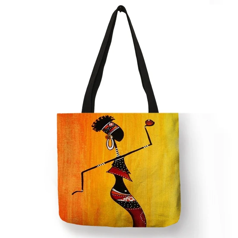Black Lives Matter Shoulder Bag Women Casual Totes Handbag Africa Afro Totem Ladies Shopping Bag Fashion Travel Beach Bags