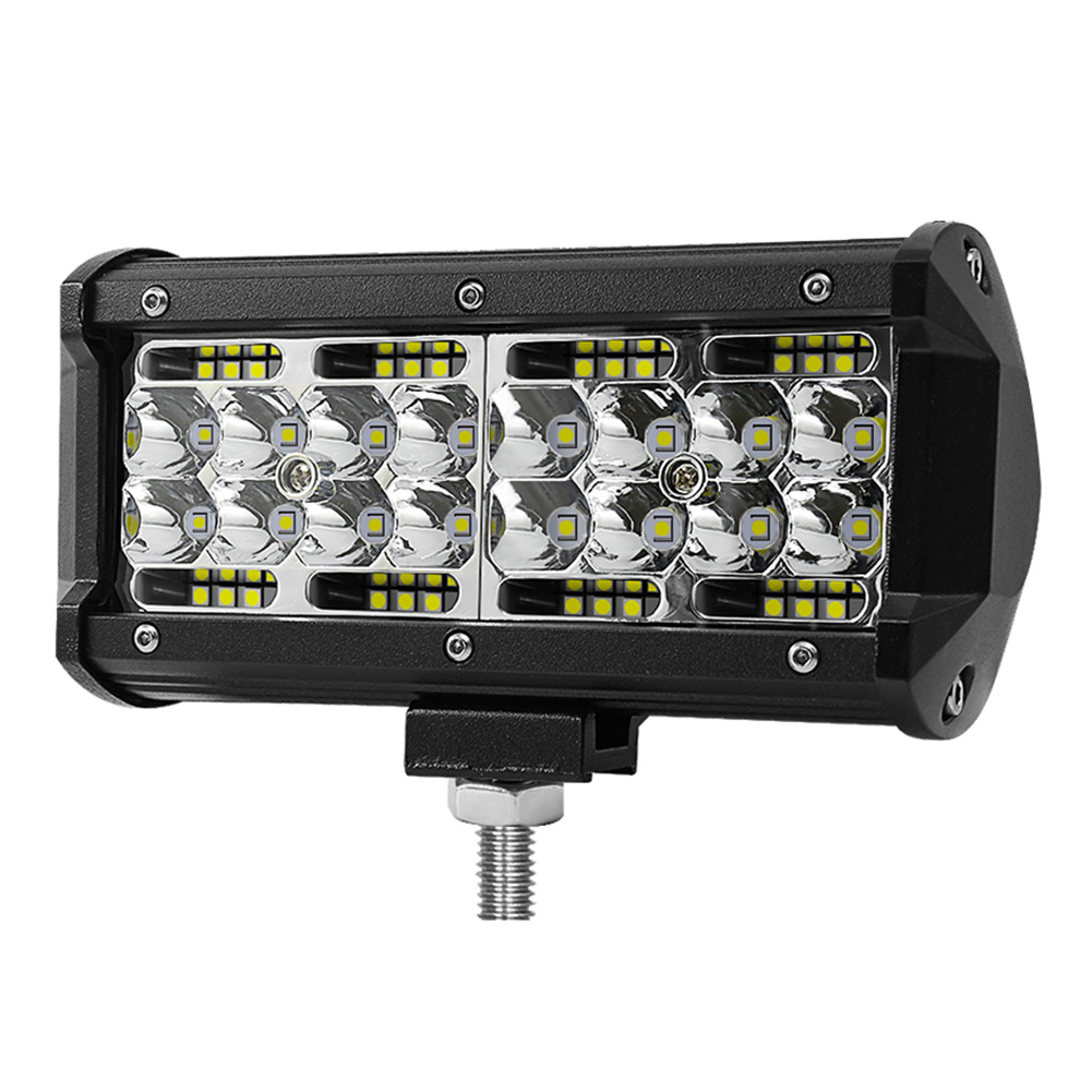

E7 7 inch Waterproof 120W LED Spot Flood Work Lights Bar for Off-Road SUV, 501 Original