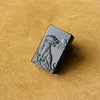Handcrafted natural ebony men's kerosene lighter made from a single piece of wood
