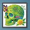 Diamond Painting-DIY Crystal Rhinestone Skull and Butterfly