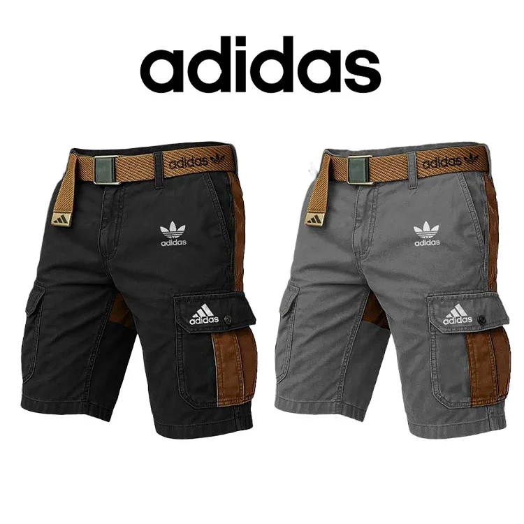 Pánské cargo kraťasy Adidas s několika kapsami