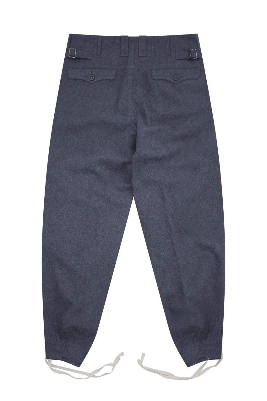   Luftwaffe German Fallschirmj&auml;ger M43 Blue Grey Wool Jump Trousers German-Uniform