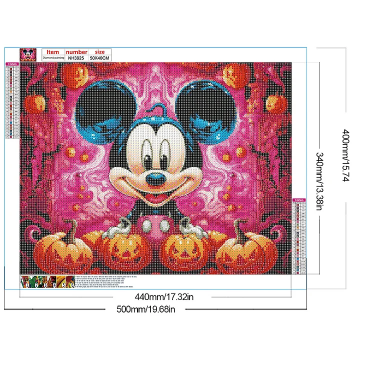 Halloween Mickey Mouse - Full Round - Diamond Painting (50*40cm)