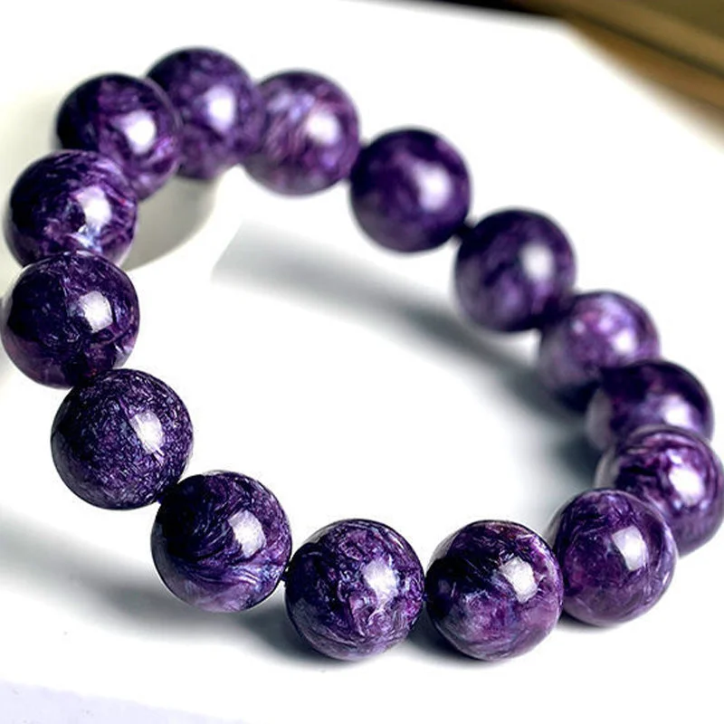 Natural Amethyst Crystal Meditation Balance Bracelet