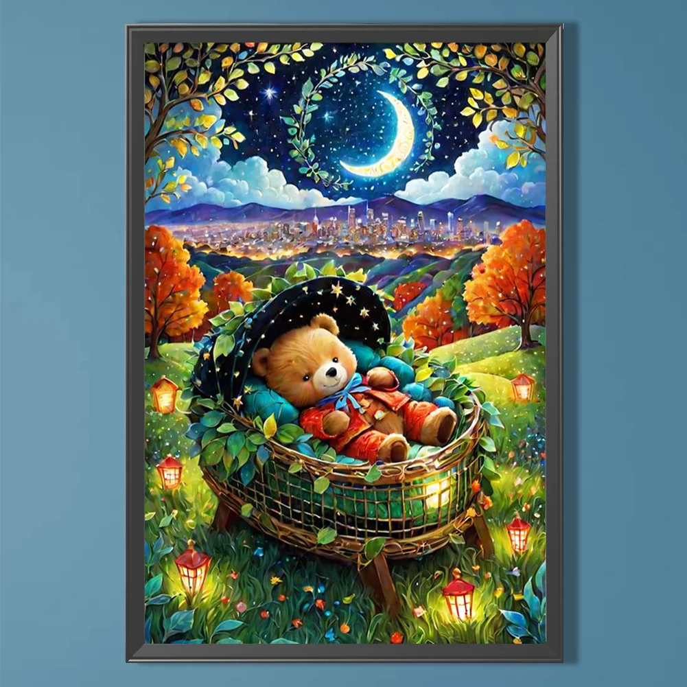 Diamond Painting - Full Round Drill - Little Bear(Canvas|40*60cm)
