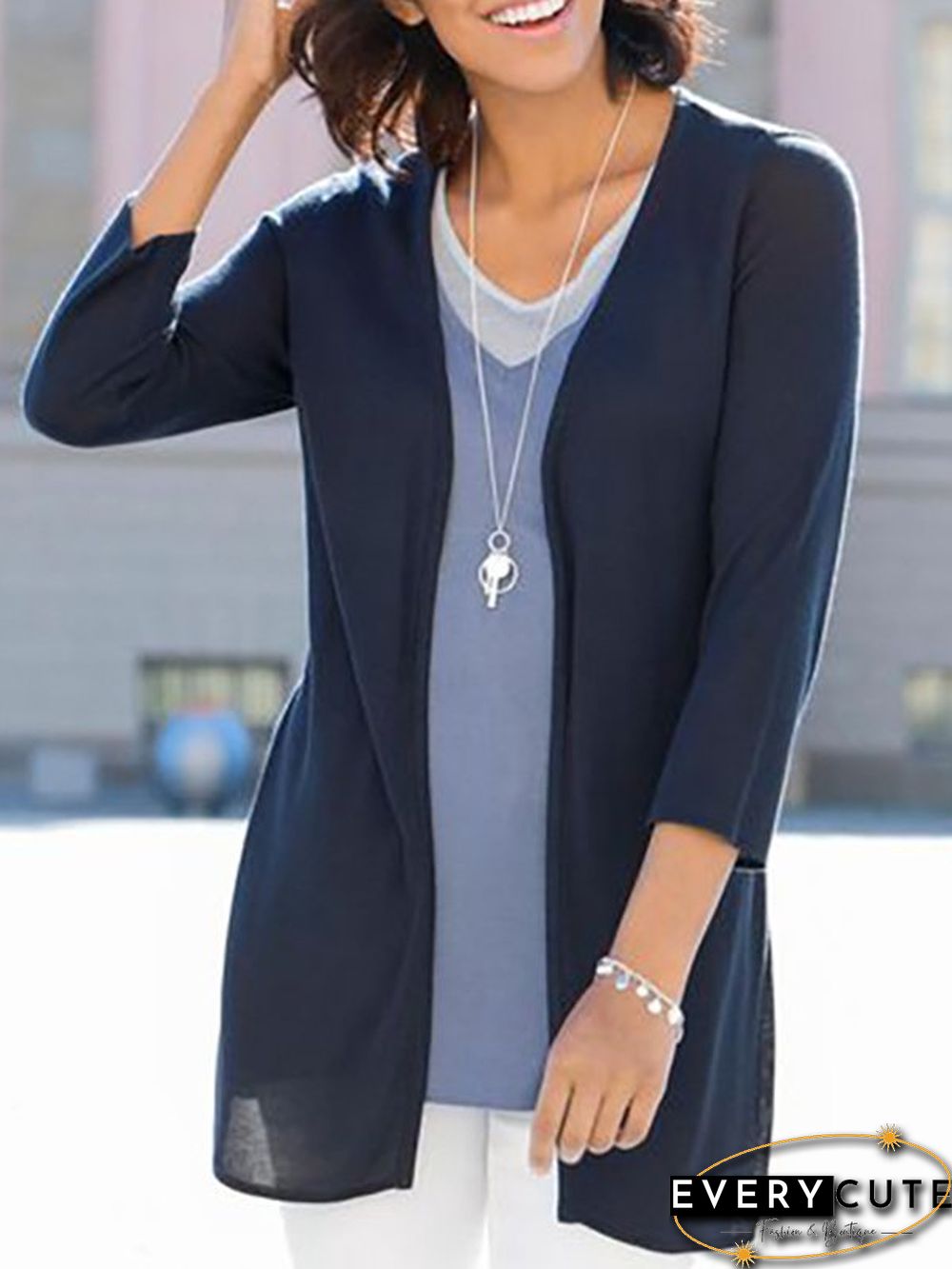 Plain Casual Coat