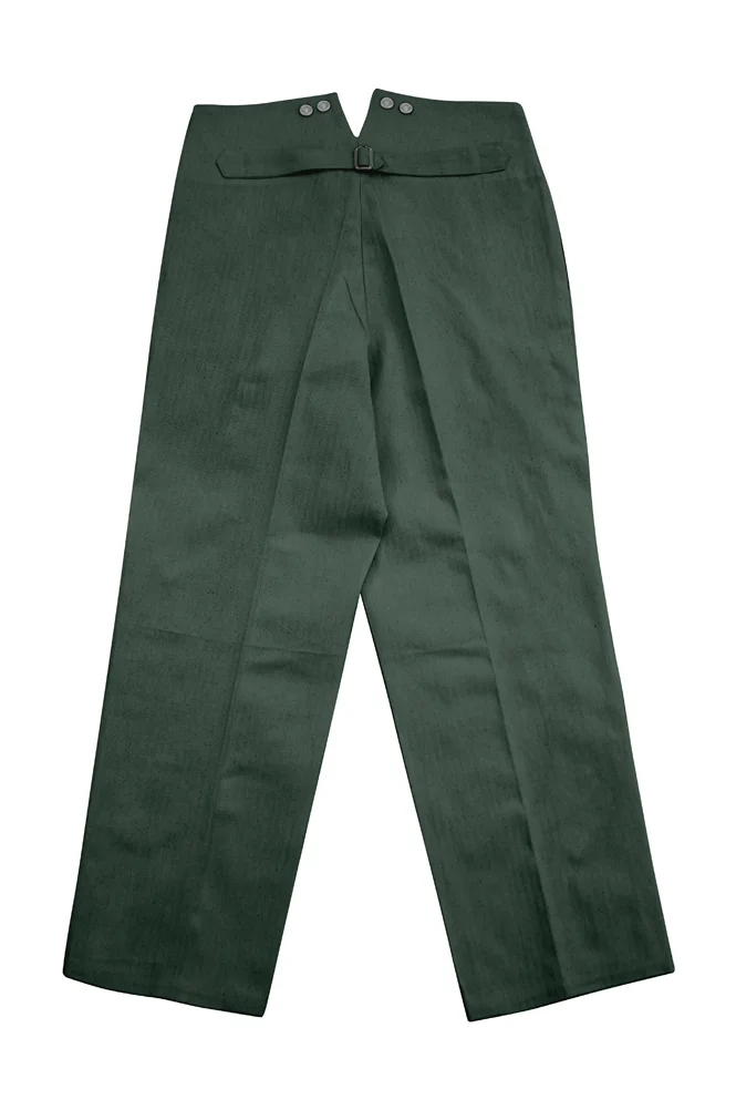   Wehrmacht/Elite M1940 Summer Hbt Reed Green Drill Service Trousers German-Uniform