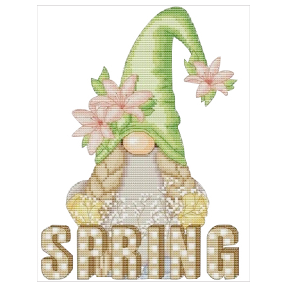 

Gnome - 11CT Stamped Cross Stitch - 50*40CM, 501 Original