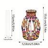 Motif fleur en bois - vase artisanal 5d bricolage