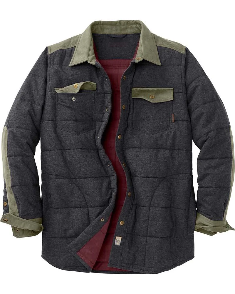 Men's quilted jacket shirts-08
