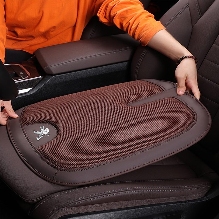 ✨Spring Sale✨Summer Comfortable Leather Ice Silk Mosaic Car Seat Cushion