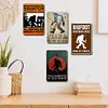6PCS sasquatch  - Ensemble de panneaux en m&eacute;tal(20*30cm/30*40cm)
