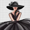 Elegant Woman - 14CT Counted Cross Stitch - 40*40cm