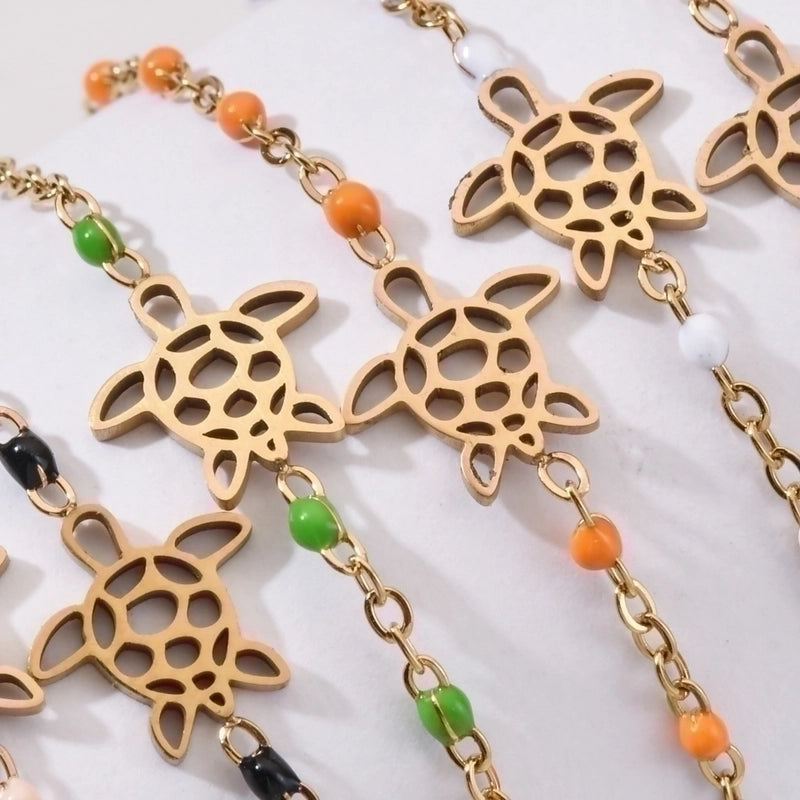 Cute Tortoise Stainless Steel Plating Bracelets