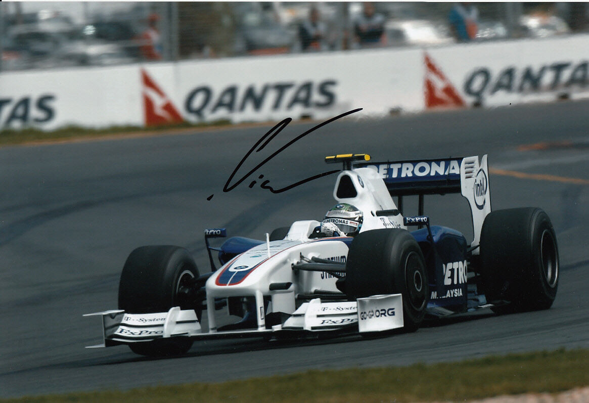 Nick Heidfeld Hand Signed BMW Sauber Photo Poster painting 12x8 14.