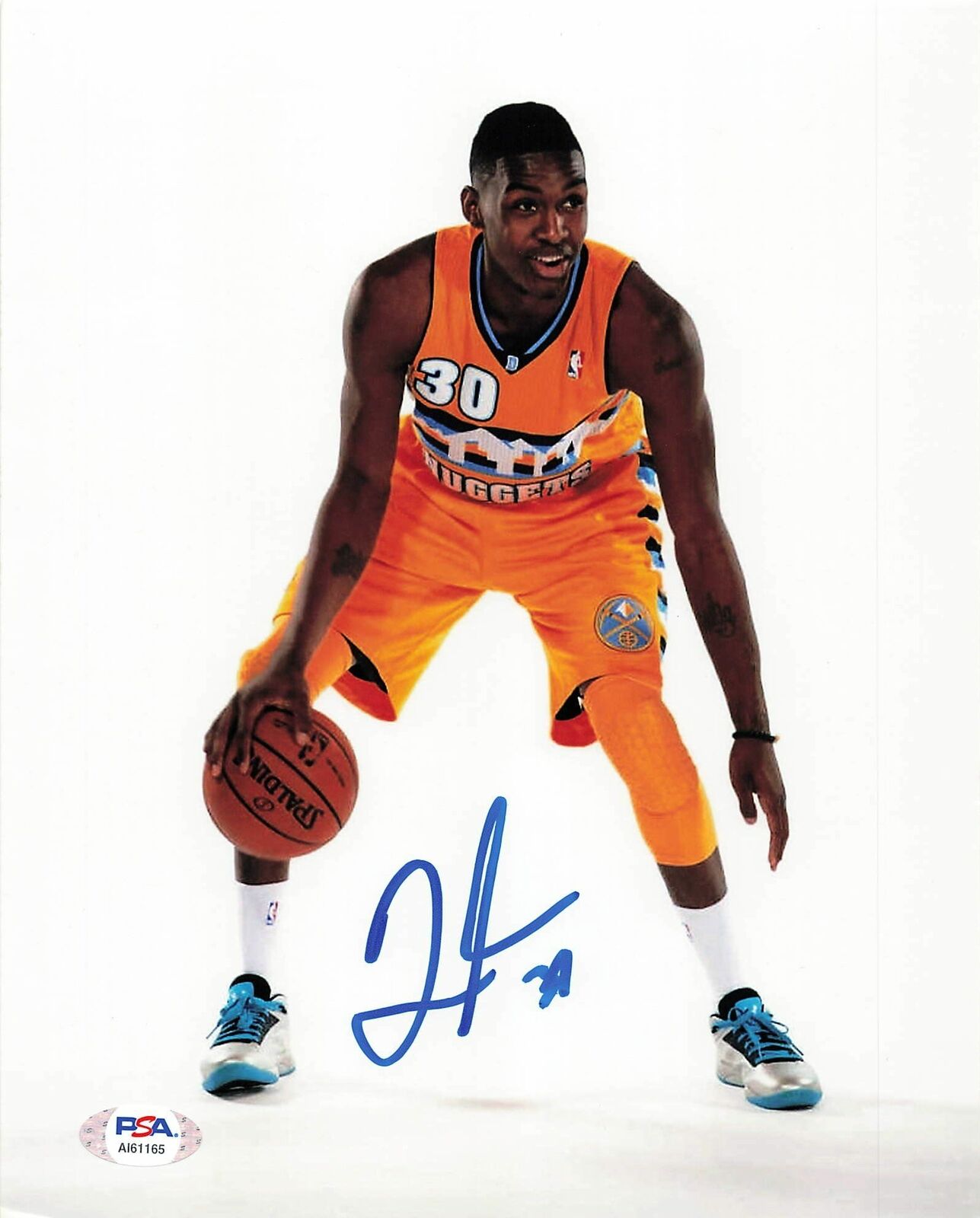 QUINCY MILLER signed 8x10 Photo Poster painting PSA/DNA Denver Nuggets Autographed