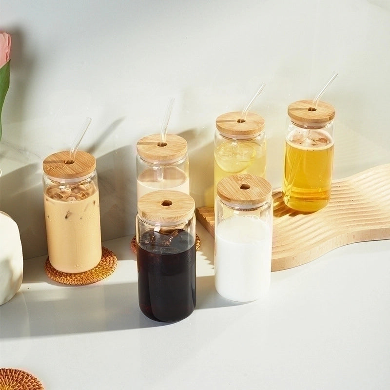 Casual Solid Color Borosilicate Glass Glass Water Bottles 1 Piece