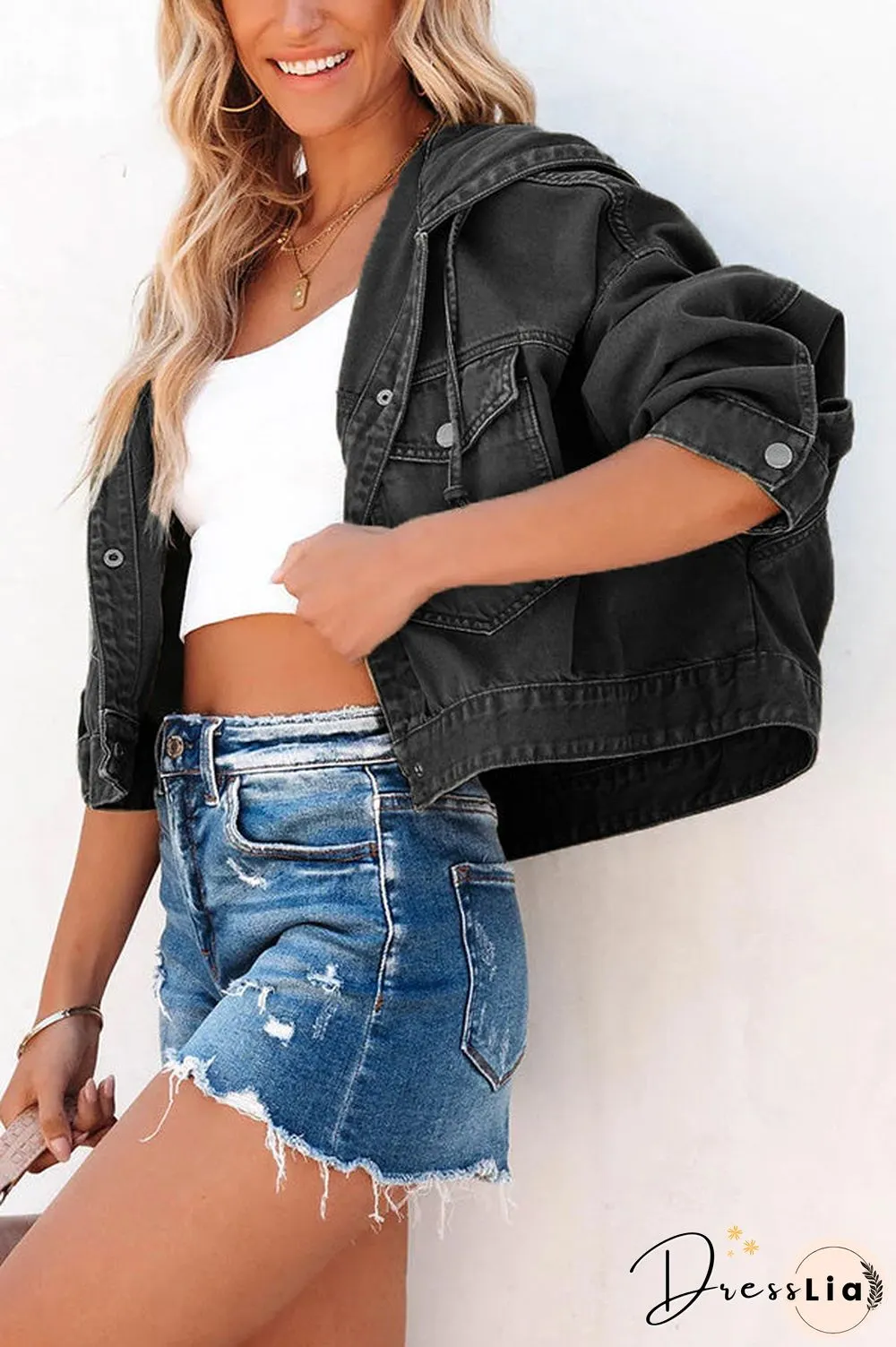 Short But Sweet Crop Hooded Jacket