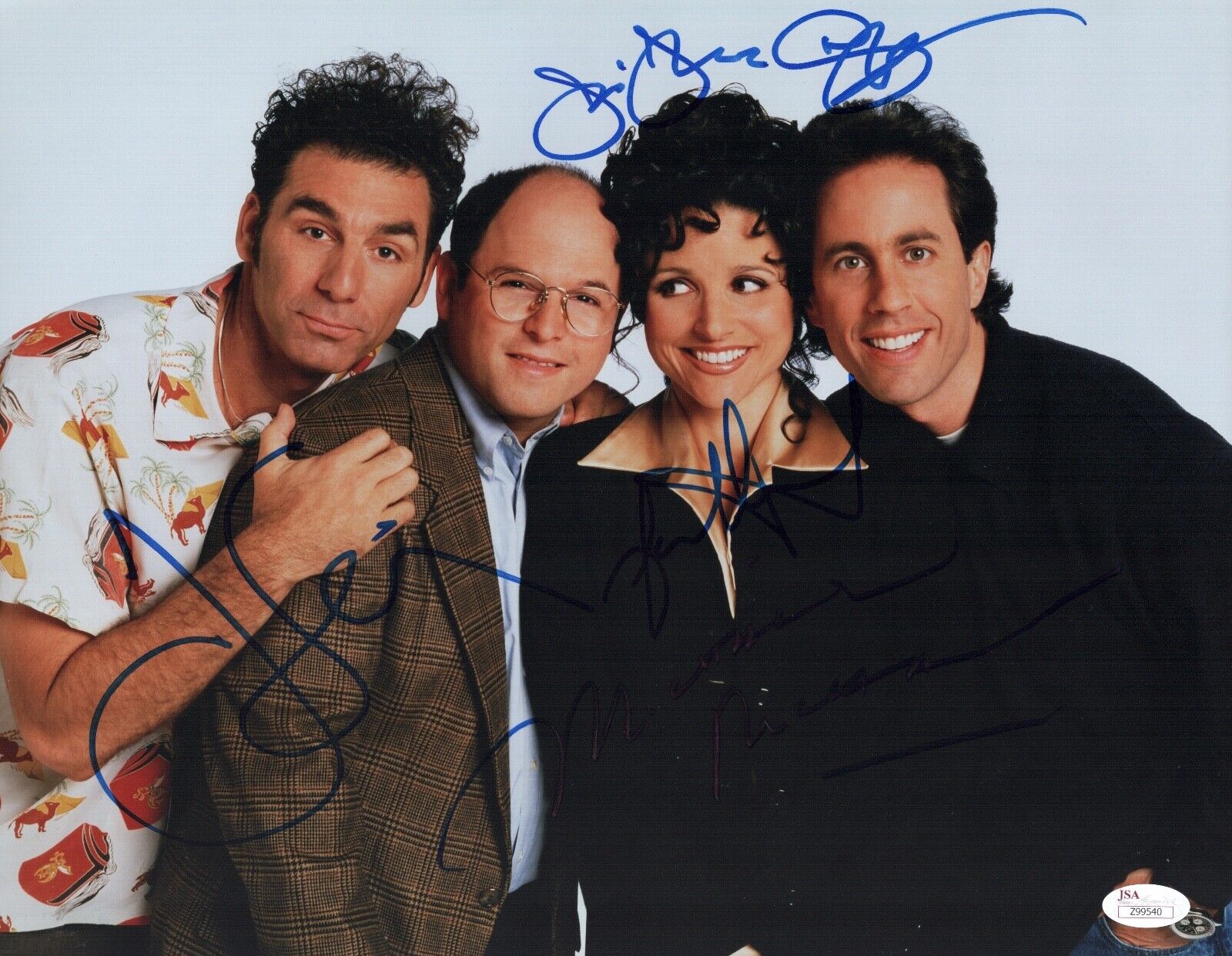 SEINFELD Cast X4 Dreyfus-Alexander-Richards Signed 11x14 Photo Poster painting Autograph JSA LOA