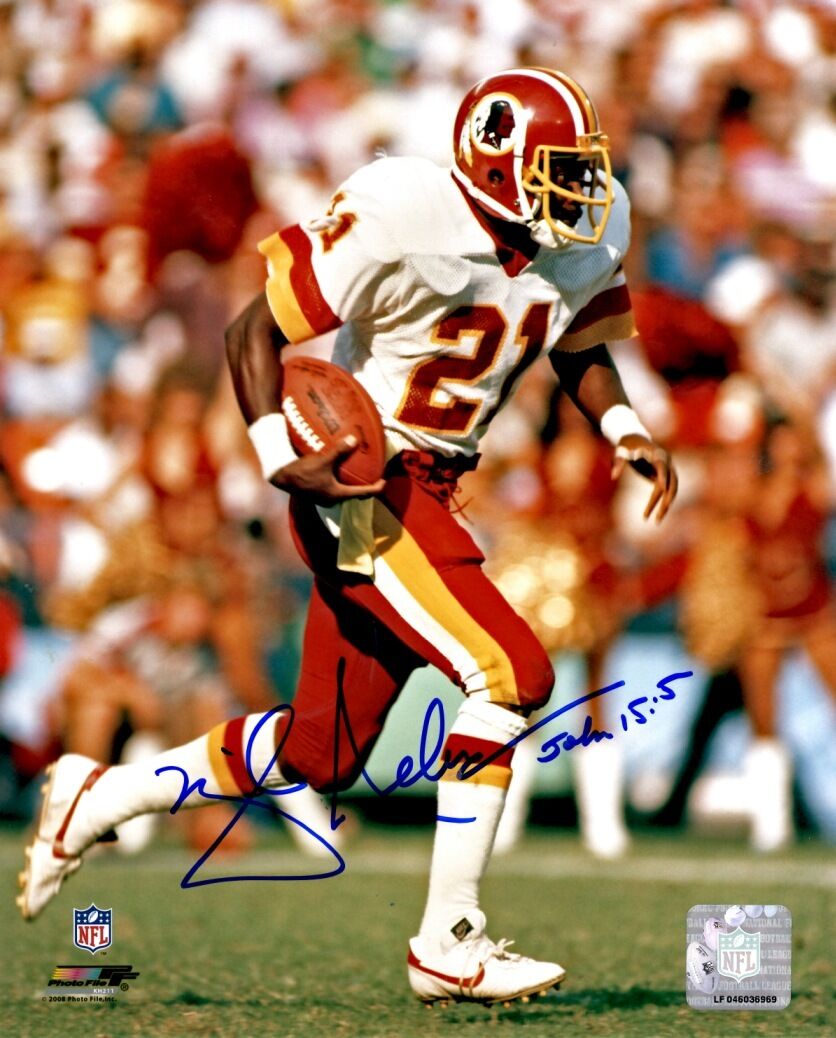 Autographed 8x10 MIKE NELMS Washington Redskins Photo Poster painting - w/COA