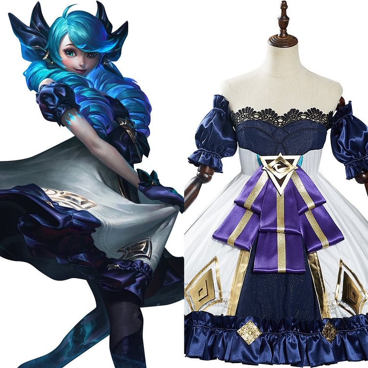 Game League of Legends LOL Gwen Cosplay Costume Outfits Halloween Carnival Suit