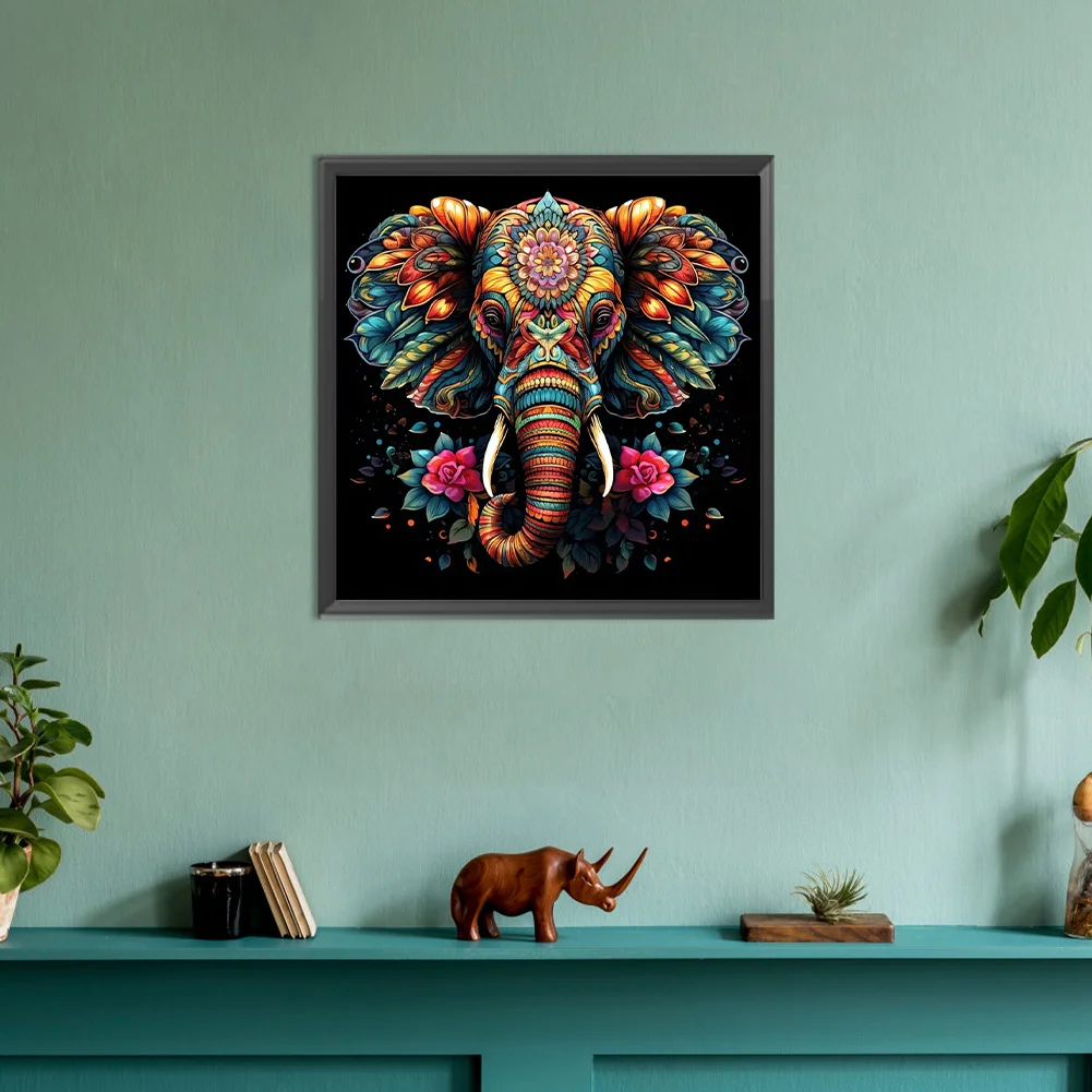 Diamond Painting - Full Round Drill - Elephant(Canvas|30*30cm)